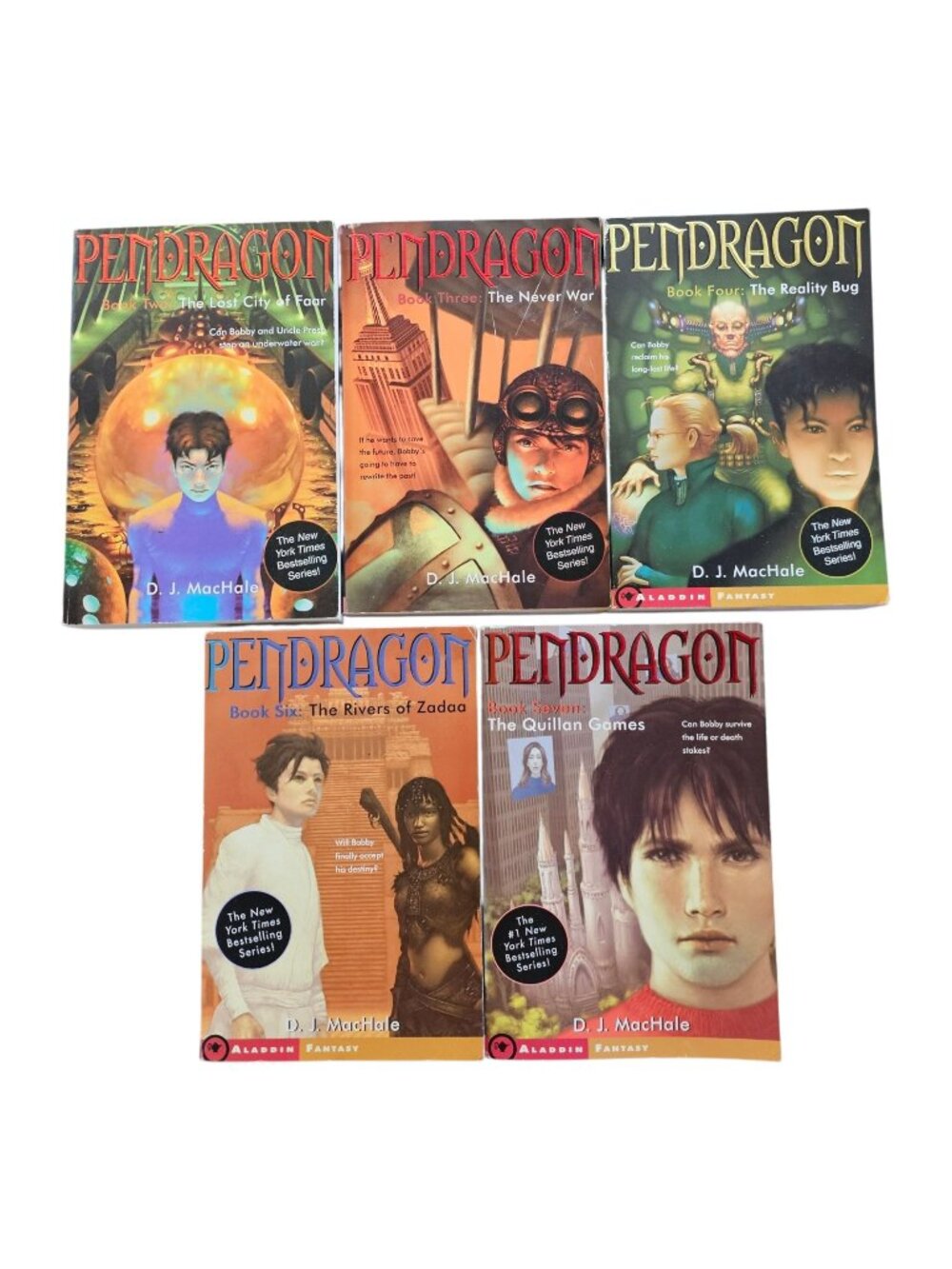 Pendragon Book Lot Books 2 3 4 6 7 DJ MacHale Softcover Paperbacks Fantasy YA